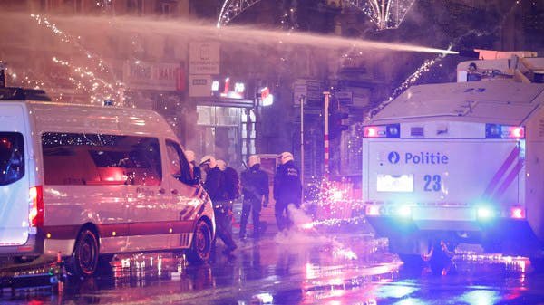 موجة شغب وعنف في شوارع العاصمة البلجيكية بروكسل بسبب خسارة منتخب بلجيكا